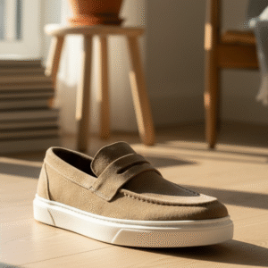 Mocassin "Slip-On" Beige – La Fusion Style & Confort